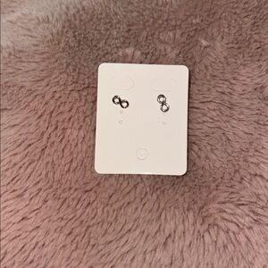 Silver 925 Infinity Stud Earrings